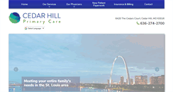 Desktop Screenshot of cedarhillprimarycare.com