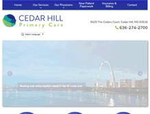 Tablet Screenshot of cedarhillprimarycare.com
